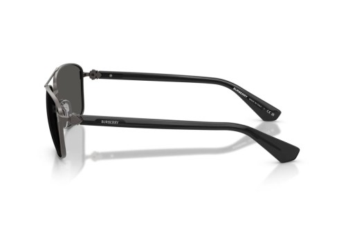 BURBERRY BE3163 - 131687 - 60 Okulary przeciwsłoneczne Czarny Kanciaste