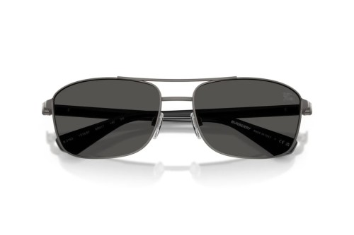 BURBERRY BE3163 - 131687 - 60 Okulary przeciwsłoneczne Czarny Kanciaste