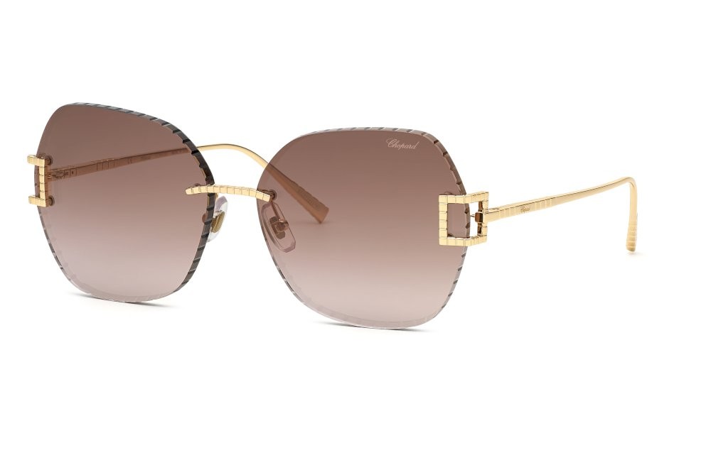 Chopard SCHG31M - 300G - 64 Okulary przeciwsłoneczne Złoty (błyszczące różowe złoto) Bezramkowe