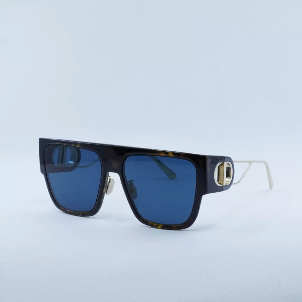 Dior 30 MONTAIGNE S3U - 22B0 B - 58 Okulary przeciwsłoneczne Havana Kanciaste