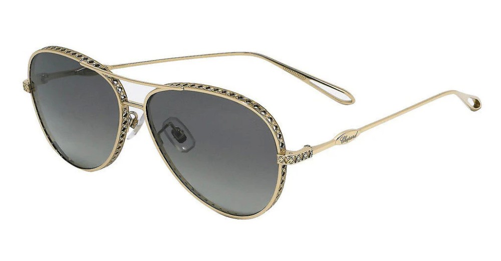 Chopard SCHC86M - 300P - 59 Okulary przeciwsłoneczne Złoty Pilotki (aviator)