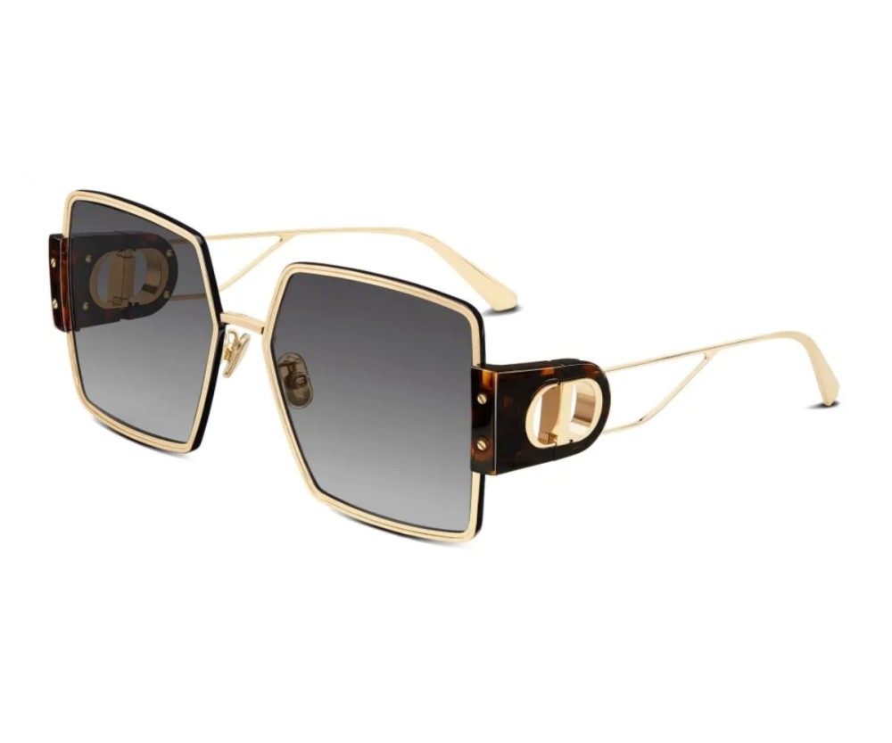 Dior 30 MONTAIGNE S4U - B4A1 B - 57 Okulary przeciwsłoneczne Złoty Kanciaste
