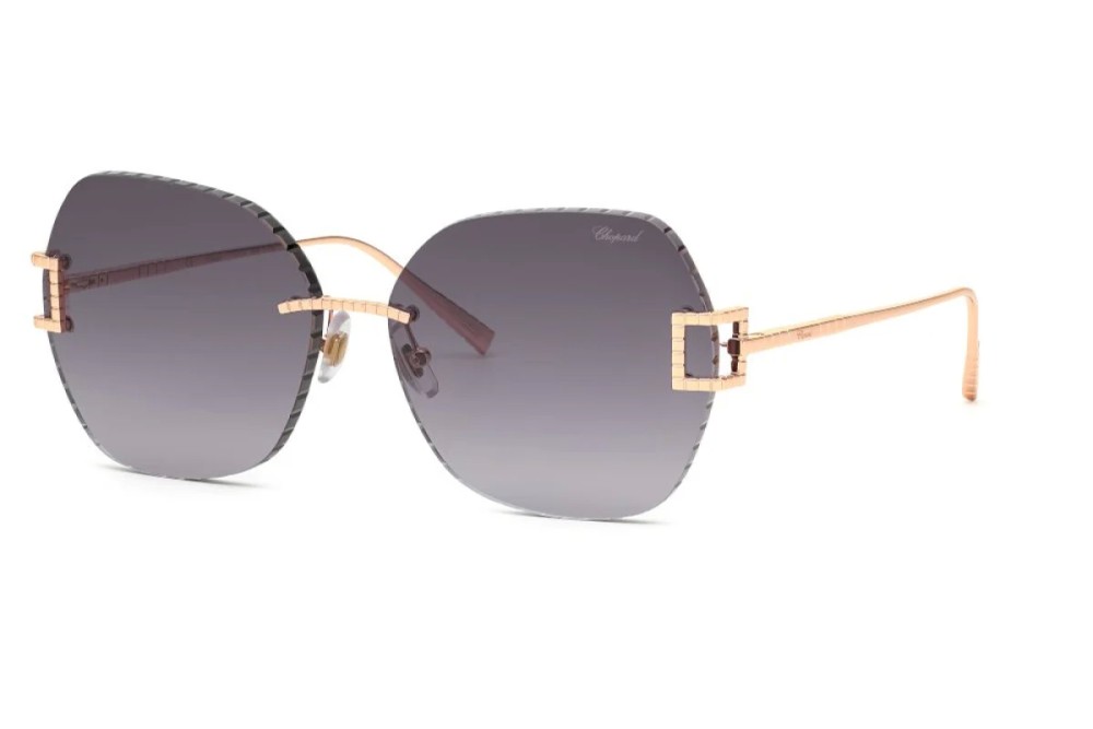 Chopard SCHG31M - 08FC - 64 Okulary przeciwsłoneczne Złoty Kanciaste