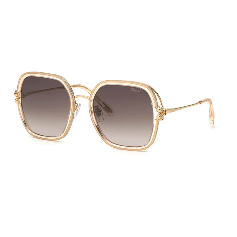 Chopard SCHG32S - 0838 - 57 Okulary przeciwsłoneczne Złoty Kanciaste