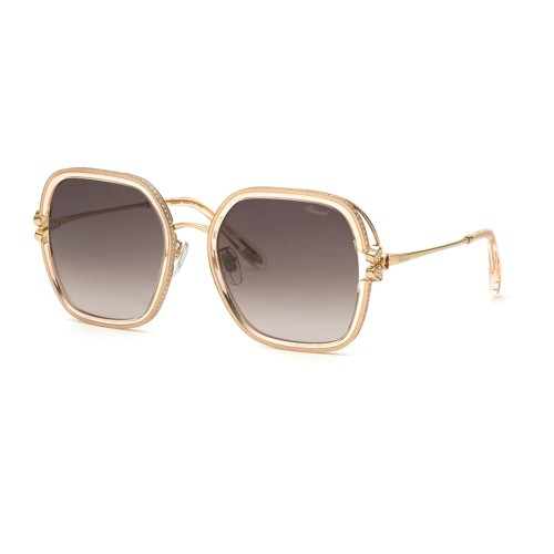 Chopard SCHG32S - 0838 - 57 Okulary przeciwsłoneczne Złoty Kanciaste