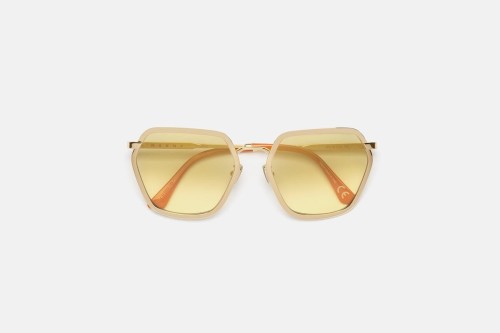 Marni 8HI Great Noligwa Mine Oro - 59 Okulary przeciwsłoneczne Złoty Kanciaste