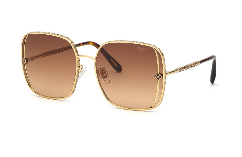 Chopard SCHG33S - 0307 - 61 Okulary przeciwsłoneczne Kanciaste