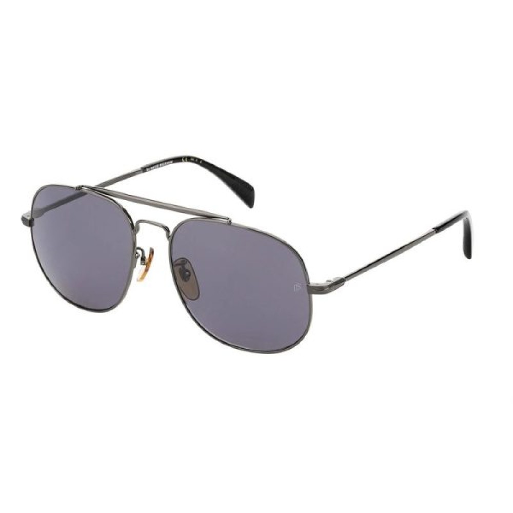 David Beckham DB 7004/S - V81M9 - 57 - Z SOCZEWKAMI POLARYZACYJNYMI Okulary przeciwsłoneczne Szary Pilotki (aviator)