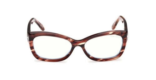 Tom Ford TF6046-B - 055 - 55 - Z SOCZEWKAMI Z FILTREM ŚWIATŁA NIEBIESKO-FIOLETOWEGO Oprawki korekcyjne Havana