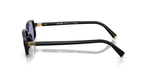 MIU MIU MU 11ZS - 16K01O - 51 Okulary przeciwsłoneczne Czarny Prostokątny