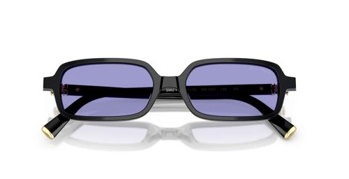 MIU MIU MU 11ZS - 16K01O - 51 Okulary przeciwsłoneczne Czarny Prostokątny