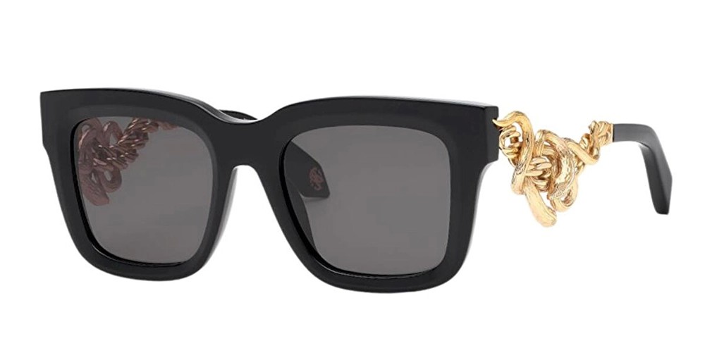 Roberto Cavalli SRC041 - 0700 - 52 Okulary przeciwsłoneczne Czarny Kwadratowy