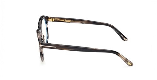 Tom Ford TF6061-B - 056 - 50 - Z SOCZEWKAMI Z FILTREM ŚWIATŁA NIEBIESKO-FIOLETOWEGO Oprawki korekcyjne Okrągły