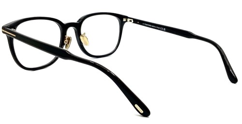Tom Ford TF6053-D-B ECO - 001 - 53 - Z SOCZEWKAMI Z FILTREM ŚWIATŁA NIEBIESKO-FIOLETOWEGO Oprawki korekcyjne Czarny Panto / zaokrąglony
