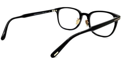 Tom Ford TF6053-D-B ECO - 001 - 53 - Z SOCZEWKAMI Z FILTREM ŚWIATŁA NIEBIESKO-FIOLETOWEGO Oprawki korekcyjne Czarny Panto / zaokrąglony