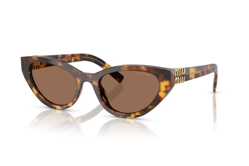 MIU MIU MU A04S - 14L60M - 54 Okulary przeciwsłoneczne Havanna Kocie oczy
