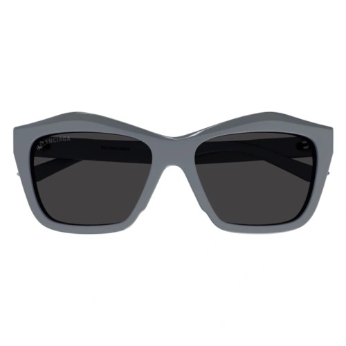 Balenciaga BB0216S - 004 - 57 Okulary przeciwsłoneczne Szary Kanciaste