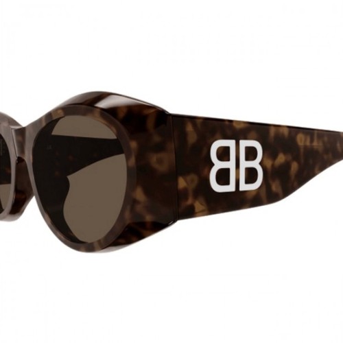 Balenciaga BB0396SK - 002 - 55 Okulary przeciwsłoneczne Owalny