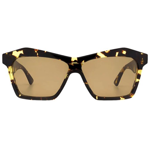 Bottega Veneta BV1093S - 002 - 99 Okulary przeciwsłoneczne Havana Kanciaste