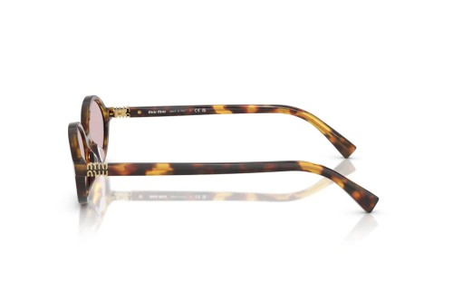 MIU MIU MU 04ZS - ​14L4I0 - ​50 Okulary przeciwsłoneczne Havanna Owalny