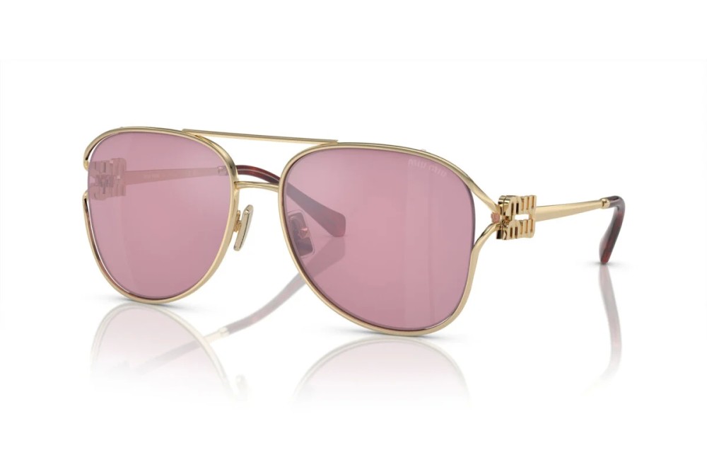 MIU MIU MU 52ZS - ZVN50D - 58 Okulary przeciwsłoneczne Złoty Pilotki (aviator)