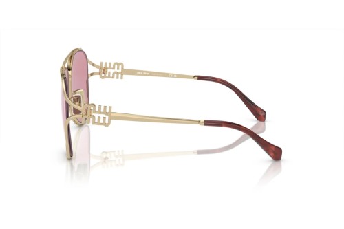 MIU MIU MU 52ZS - ZVN50D - 58 Okulary przeciwsłoneczne Złoty Pilotki (aviator)