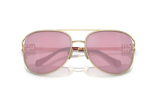 MIU MIU MU 52ZS - ZVN50D - 58 Okulary przeciwsłoneczne Złoty Pilotki (aviator)