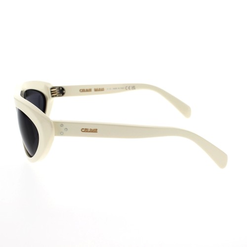 Celine CL40261I - 25A - 60 Okulary przeciwsłoneczne Biały Kocie oczy