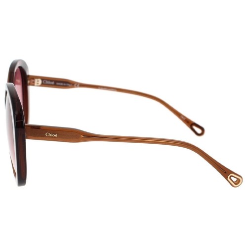 Chloé CH0081S - 002 - 55 Okulary przeciwsłoneczne Brązowy Okrągły