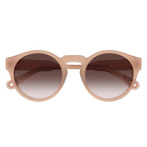 Chloé CH0158S - 004 - 52 Okulary przeciwsłoneczne Różowe złoto Okrągły