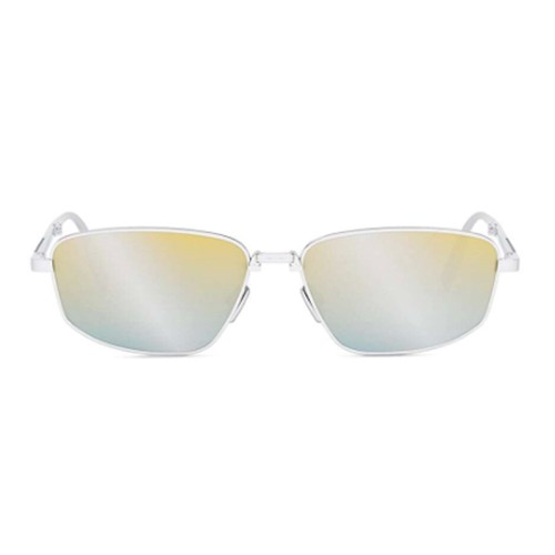Dior DIOR90 S1U - F0H7 O - 57 - Składany Okulary przeciwsłoneczne Srebrny Kanciaste