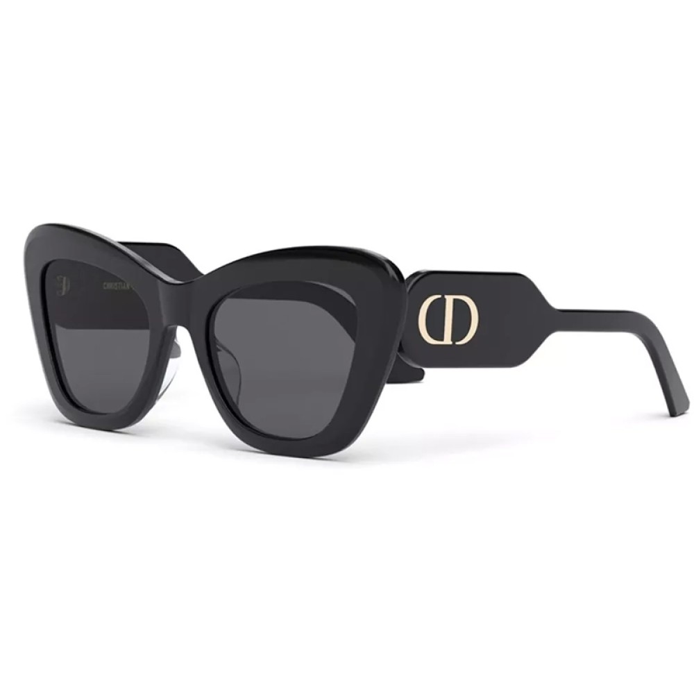 Dior DIORBOBBY B1U - 10A0 A - 52 Okulary przeciwsłoneczne Czarny Motyl