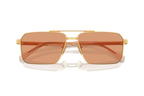 PRADA PR A57S - 5AK07V - 61 Okulary przeciwsłoneczne Złoty Kanciaste