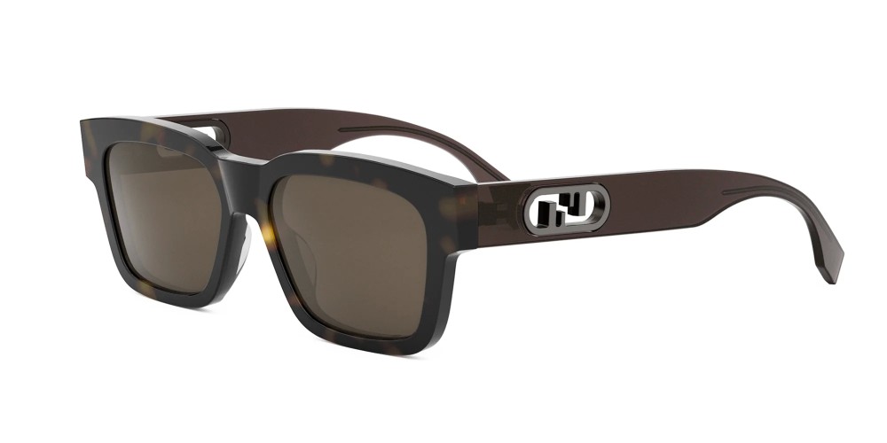 Fendi FE40107I - 52E - 53 Okulary przeciwsłoneczne Kanciaste