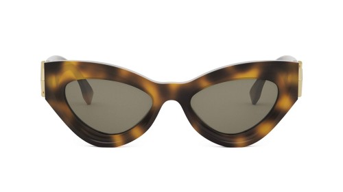 Fendi FE40146I - 53N - 52 Okulary przeciwsłoneczne Havanna Kocie oczy