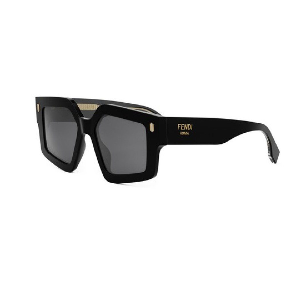 Fendi FE40162F - 01A - 54 Okulary przeciwsłoneczne Czarny Kanciaste