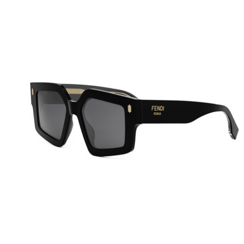 Fendi FE40162F - 01A - 54 Okulary przeciwsłoneczne Czarny Kanciaste