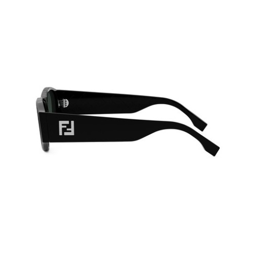 Fendi FE40158I - 01N - 55 Okulary przeciwsłoneczne Czarny Owalny