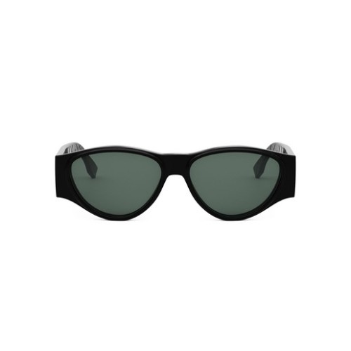 Fendi FE40158I - 01N - 55 Okulary przeciwsłoneczne Czarny Owalny