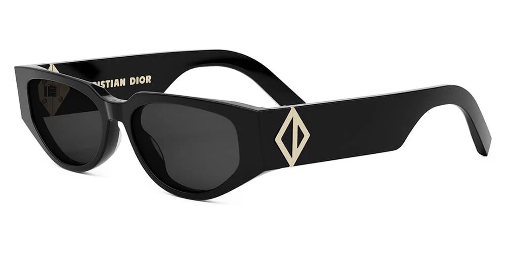 Dior CD DIAMOND S7I - 10A0 - 55 Okulary przeciwsłoneczne Czarny Kanciaste