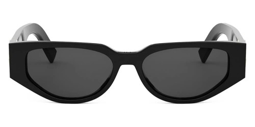 Dior CD DIAMOND S7I - 10A0 - 55 Okulary przeciwsłoneczne Czarny Kanciaste