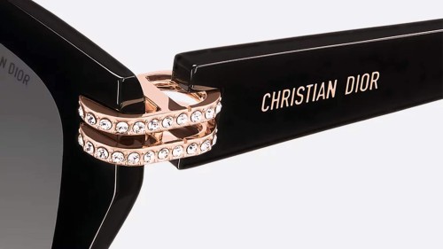 Dior CDIOR B4F - 10A1 - 56 Okulary przeciwsłoneczne Czarny Pillow (zaokrąglony)