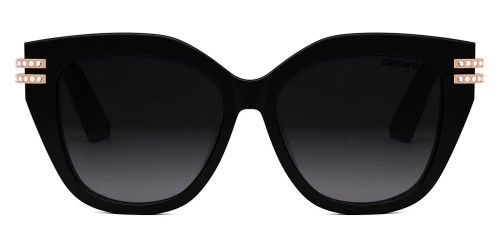 Dior CDIOR B4F - 10A1 - 56 Okulary przeciwsłoneczne Czarny Pillow (zaokrąglony)