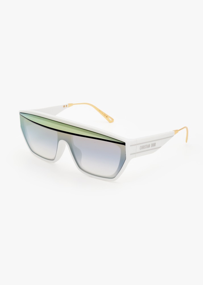 Dior DIORCLUB M7U - 51A5 - 141 Okulary przeciwsłoneczne Biały Jednoszybowe
