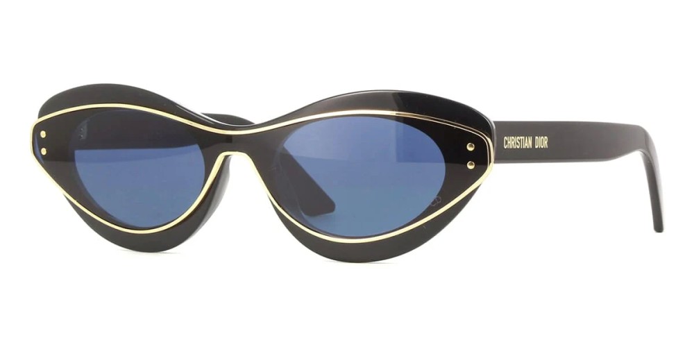 Dior DIORMETEOR B1I - 10B0 - 146 Okulary przeciwsłoneczne Czarny Kocie oczy