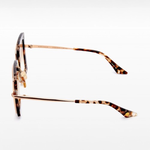 Dita NARCISSUS DTS503 - 02 - 58 Okulary przeciwsłoneczne Havana Kanciaste