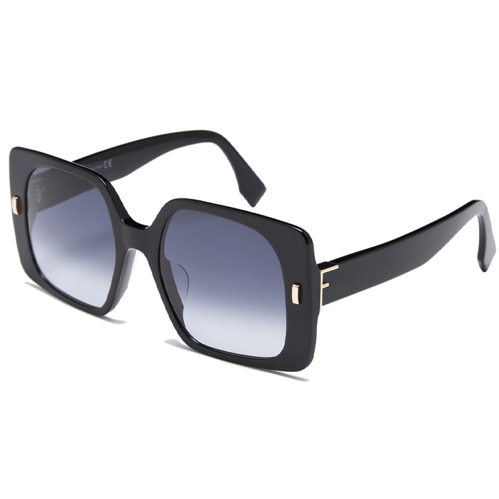 Fendi FE40036U - 01W - 53 Okulary przeciwsłoneczne Czarny Kanciaste