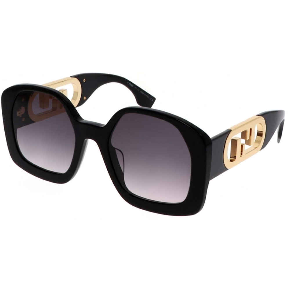 Fendi FE40048U - 01B - 54 Okulary przeciwsłoneczne Kanciaste