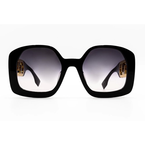 Fendi FE40048U - 01B - 54 Okulary przeciwsłoneczne Kanciaste