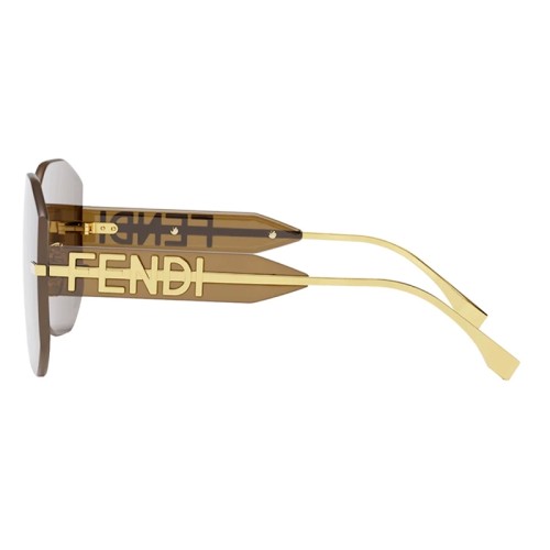 Fendi FE40067U - 30E - 138 Okulary przeciwsłoneczne Złoty Nietypowy
